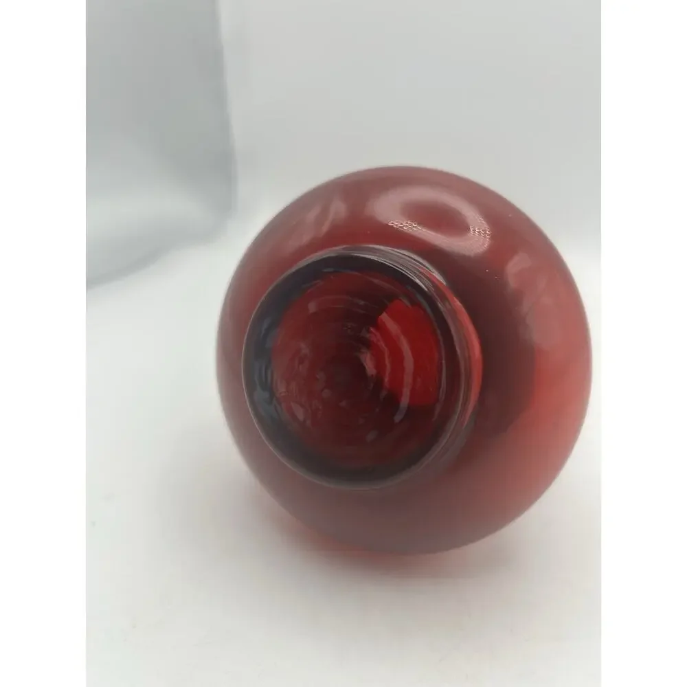 Red Glass Small Vase
